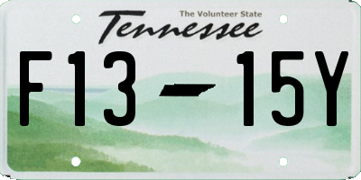 TN license plate F1315Y