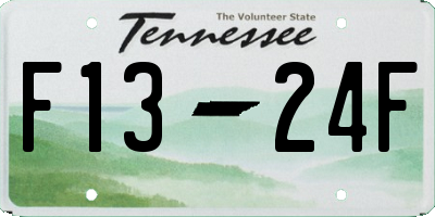 TN license plate F1324F