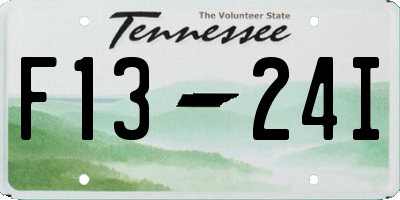 TN license plate F1324I