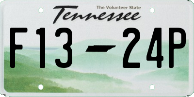 TN license plate F1324P