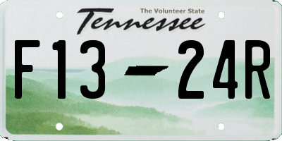 TN license plate F1324R