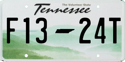 TN license plate F1324T