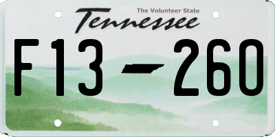 TN license plate F1326O