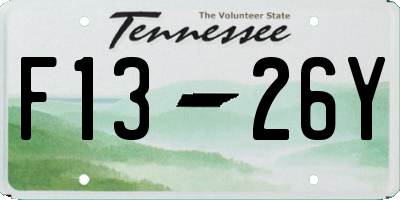 TN license plate F1326Y