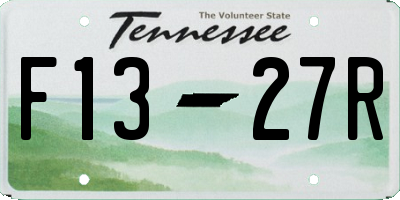 TN license plate F1327R