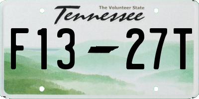 TN license plate F1327T