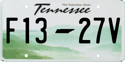 TN license plate F1327V