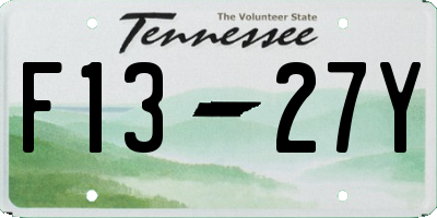 TN license plate F1327Y