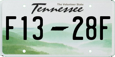TN license plate F1328F
