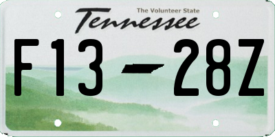 TN license plate F1328Z