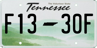 TN license plate F1330F