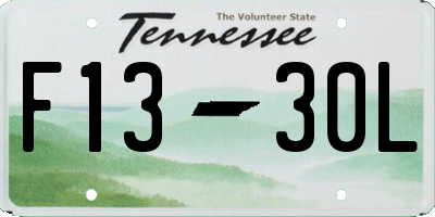 TN license plate F1330L