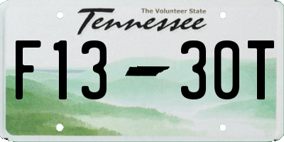 TN license plate F1330T