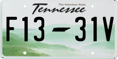 TN license plate F1331V