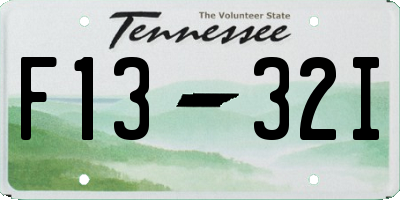 TN license plate F1332I