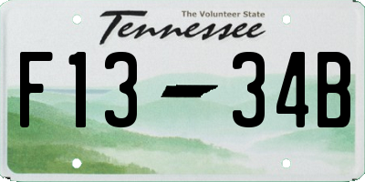 TN license plate F1334B