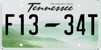 TN license plate F1334T