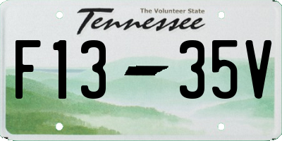 TN license plate F1335V