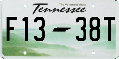 TN license plate F1338T