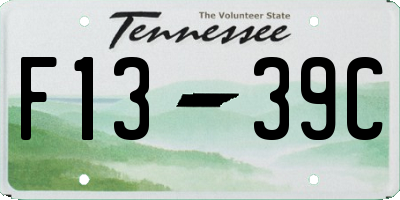 TN license plate F1339C