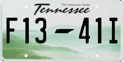 TN license plate F1341I