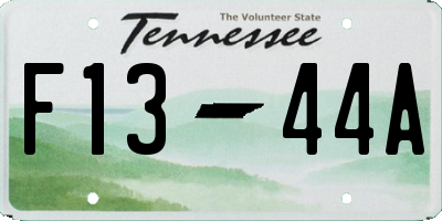 TN license plate F1344A