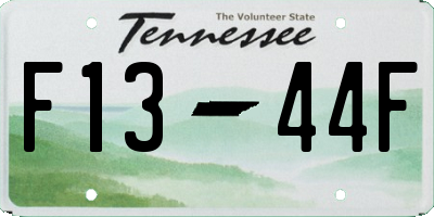 TN license plate F1344F