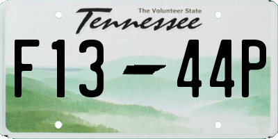 TN license plate F1344P
