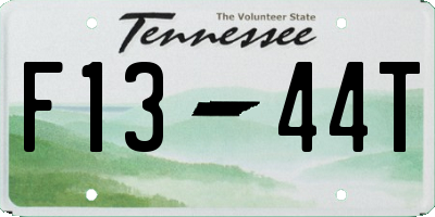 TN license plate F1344T