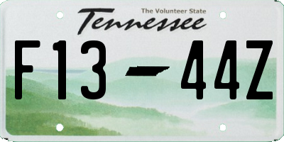 TN license plate F1344Z