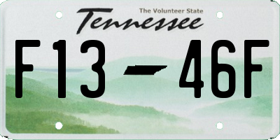 TN license plate F1346F