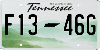 TN license plate F1346G