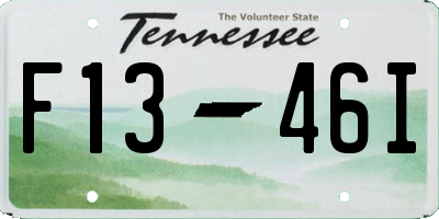 TN license plate F1346I