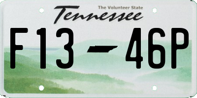 TN license plate F1346P