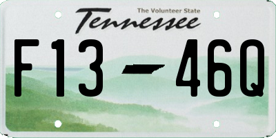TN license plate F1346Q