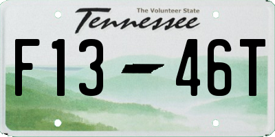 TN license plate F1346T