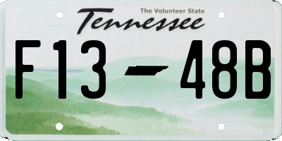 TN license plate F1348B