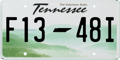 TN license plate F1348I