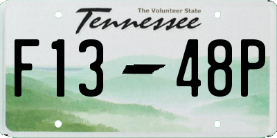 TN license plate F1348P