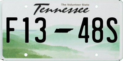 TN license plate F1348S