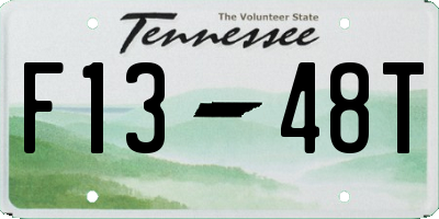 TN license plate F1348T