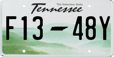 TN license plate F1348Y