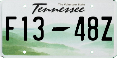 TN license plate F1348Z