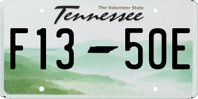 TN license plate F1350E