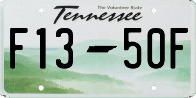 TN license plate F1350F