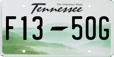 TN license plate F1350G