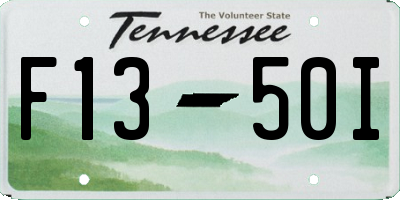 TN license plate F1350I