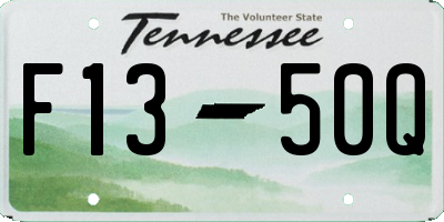 TN license plate F1350Q