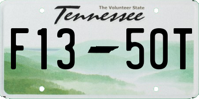 TN license plate F1350T