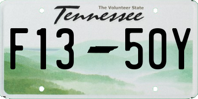 TN license plate F1350Y